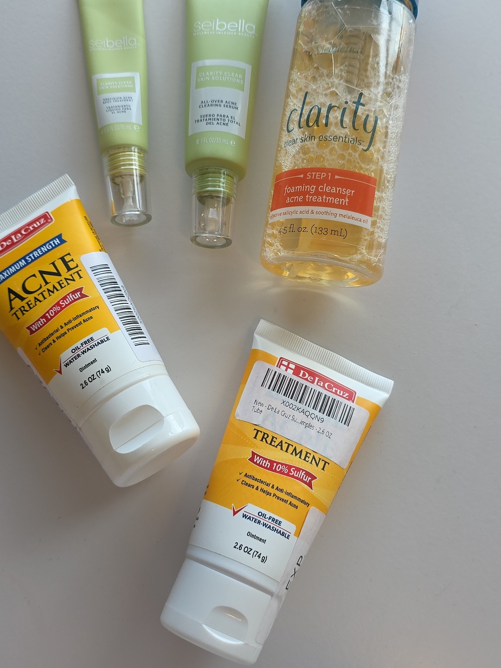 Sei Bella And De La Cruz Acne Treatment Bundle Lot